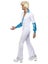 70s Disco Man Costume Adult White Blue Jumpsuit Carousel 2