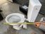 Right skew toilet pan, cistern, soft close seat, great condition - hard to find Carousel 11