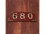 1PC House Address Sign Door Numbers 0-9 Self- Adhesive Bronze ABS Plastic Carousel 4