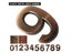 1PC House Address Sign Door Numbers 0-9 Self- Adhesive Bronze ABS Plastic Carousel 6