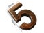 1PC House Address Sign Door Numbers 0-9 Self- Adhesive Bronze ABS Plastic Carousel 7