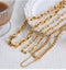 Jewelry Set 316L Stainless Steel Gold Colour Chain 3 Necklaces Carousel 2
