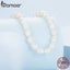 925 Sterling Silver Natural Pearl Necklace Irregular Fresh Water Pearl Neck C... Carousel 3