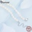 925 Sterling Silver Natural Pearl Necklace Irregular Fresh Water Pearl Neck C... Carousel 4
