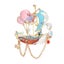 Romantic Swan Boat Brooches For Multicolour Enamel Balloons Chain Boat Party ... Carousel 1