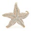 Rhinestone Starfish Brooch Pin Pearl Sea Star Animal Accessory Carousel 1