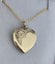 Vintage sweetheart locket 9ct gold front,silver back photo locket with chain Carousel 1