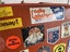 Retro Orange Suitcase w/ Original Stickers Carousel 9