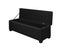 Paola Tufted Storage Bench Ottoman Foot Stool 145cm - Black Carousel 3