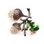 Rhinestone Pine Tower Enamel Brooch Alloy Plant Pin Carousel 3