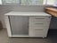 Tambour unit - concertina door cupboard and 3 drawers including drop file dwr Carousel 1