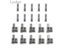 Lychee Life 10 Sets Metal Repair Zipper Stopper Open End Zipper Stopper DIY Carousel 4