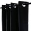 2Pcs Black Blackout Eyelet Curtains Curtains & Drapes Carousel 2