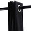 2Pcs Black Blackout Eyelet Curtains Curtains & Drapes Carousel 4
