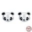 925 Sterling Silver Animal Collection Cute Panda Stud Earrings for Women Carousel 1