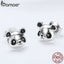 925 Sterling Silver Animal Collection Cute Panda Stud Earrings for Women Carousel 3