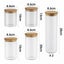 6PCs Airtight Glass Preserving Jars Lids Food Tea Coffee Bean Storage Containers Carousel 16