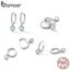 925 Sterling Silver Opal Heart Ear Buckles for Women Carousel 5