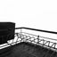 Expandable Dish Bowl Storage Rack Sink Drainer Kitchen Plate Drying Holder Black Carousel 5