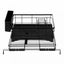Expandable Dish Bowl Storage Rack Sink Drainer Kitchen Plate Drying Holder Black Carousel 7