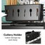 Expandable Dish Bowl Storage Rack Sink Drainer Kitchen Plate Drying Holder Black Carousel 12