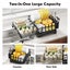 Expandable Dish Bowl Storage Rack Sink Drainer Kitchen Plate Drying Holder Black Carousel 14
