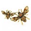 Vintage Bee Brooch And Rhinestone Enamel Insect Pin Carousel 1