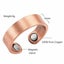 Copper Magnetic Health Ring Magnets Arthritis Therapy Pain Relief Healing Gift Carousel 5