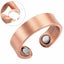 Copper Magnetic Health Ring Magnets Arthritis Therapy Pain Relief Healing Gift Carousel 10