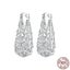 925 Sterling Silver Decorative Vine Hollow Pattern Hoop Earrings Waterdrop Sh... Carousel 1