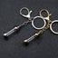 Cylinder Wishing Bottle Pendant Clear Glass Perfume Jars Lucky Charm Keyring Carousel 6