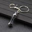 Cylinder Wishing Bottle Pendant Clear Glass Perfume Jars Lucky Charm Keyring Carousel 7