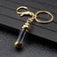 Cylinder Wishing Bottle Pendant Clear Glass Perfume Jars Lucky Charm Keyring Carousel 8