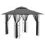 Gazebo With Sidewalls Anthracite 300x300x270 Cm Steel Tlboat Carousel 8