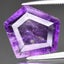 5.14ct 13x11.5mm Pentagon SI2 Natural Unheated Purple Amethyst Gemstone Africa Carousel 1