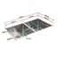 865x440mm Handmade Stainless Steel Undermount Topmount Kitchen Sink With Waste Carousel 6