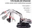 Huina RC Excavator 1594 . 1/14th Scale. Alloy and Steel version, RTR Carousel 3