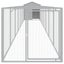 Dog House With Roof Light Grey 117x813x123 Cm Galvanised Steel Tonkbll Carousel 3