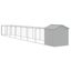 Dog House With Roof Light Grey 117x813x123 Cm Galvanised Steel Tonkbll Carousel 5