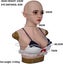 Silicone Head Fake Face Bra Filled Gel Realistic Latex Female Mask with Wig for Carousel 8
