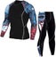 mens base layer tops,Men's Fleece Thermal Underwear Top Cold Weather Compressi Carousel 1