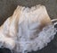 VINTAGE BABY GOWN LONG LENGTH CHRISTENTING STYLE FORMAL SATIN LACE TRIM Carousel 3