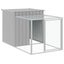 Chicken Cage With Run Light Grey 110x405x110 Cm Galvanised Steel Tonkbka Carousel 6