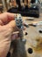 Handmade bracelet. Silicone bronze inside a stainless steel frame Carousel 1
