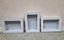 Picture frames - set of 3 white picture frames, thick and solid Carousel 7