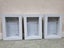 Picture frames - set of 3 white picture frames, thick and solid Carousel 9