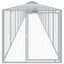 Chicken Cage With Run Light Grey 117x1221x123 Cm Galvanised Steel Tonkbin Carousel 3