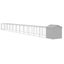 Chicken Cage With Run Light Grey 117x1221x123 Cm Galvanised Steel Tonkbin Carousel 5