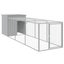 Chicken Cage With Run Light Grey 110x405x110 Cm Galvanised Steel Tonkbka Carousel 8