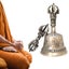 Tibetan Buddhist Meditation Bell Handmade Bell and Vajra for Meditation, Yoga Carousel 3